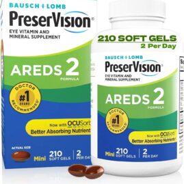 PreserVision AREDS 2 Eye Vitamin & 210 Softgels - Doctors Recommended - Clearance Sale