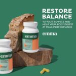 Emma Gut Health - Gas and Bloating Relief, Constipation, Leaky Gut Repair 60 Capsules - Clearance Sale